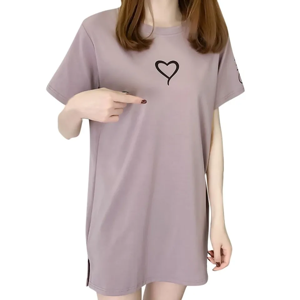 BestGO Fashion Women T Shirt Dress O Neck Short Sleeve Loose Leisure Dress