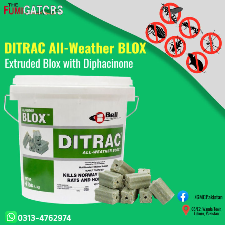 DITRAC All-Weather BLOX (Rat Killer Bait & Best Rodent Control)