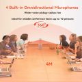 Conference Webcam Nuroum C20  w/Microphone&Speaker for 1080P Video Call, 100° Ultra Wide Angle, 13ft Voice Pickup, AI Noise-Cancel, All-in-one PC Camera, USB Plug&Play&Power Speakerphone for Zoom/Teams. 