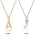 Initial Necklace For Women Gold Silver Color Letter Chain 26 A-Z English Alphabet Pendant Necklace Jewelry. 