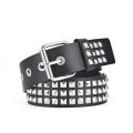 Rivet studded Punk wedding belts Edgy Punk Square beads Adjustable studded belts Adjustable PU leather Rivet waistbands for jeans for Street style Punk fashion Casual wear Rock concerts Music festivals. 