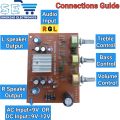 TEA2025 Audio Amplifier With Bass Tone Control 6W + 6W Stereo Board. 