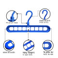 Hanger For Clothes | Space Saving & Smart With 9 Holes Multi-Colours - Pack Of 3. 