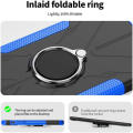 Dual Layer Shockproof Case for Infinix Note8, 360° Rotatable Kickstand TPU + PC Protective Case for Infinix Note8,Black. 