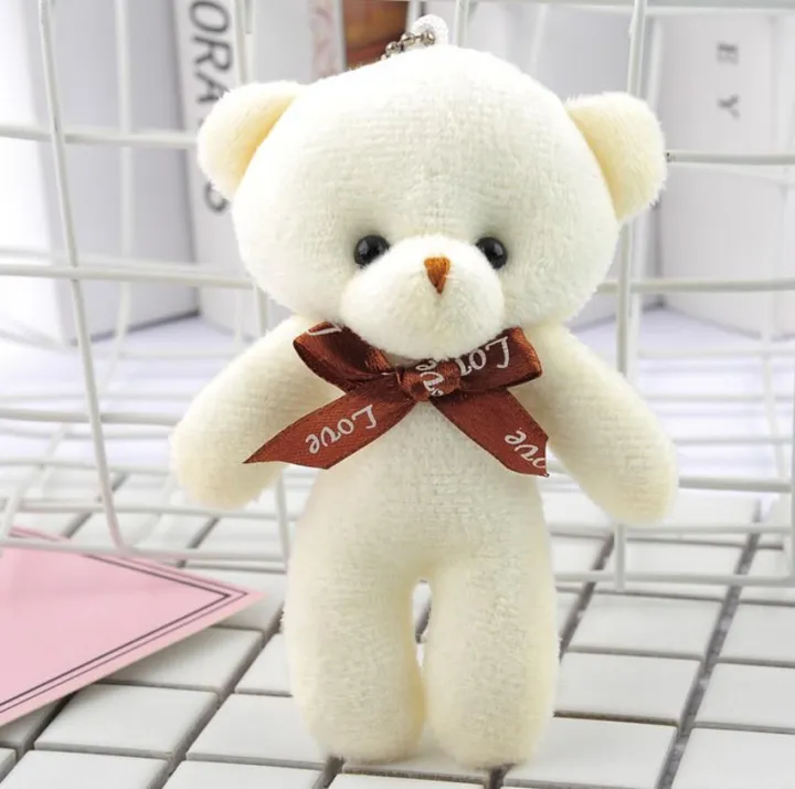 Cute Plush Teddy Bear Keychain – Small Stuffed Animal Bear Pendant with ...