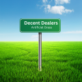 Decent Dealers 1ft x 4ft Artificial Grass Mat Transform Any Space with a Touch of Green. 