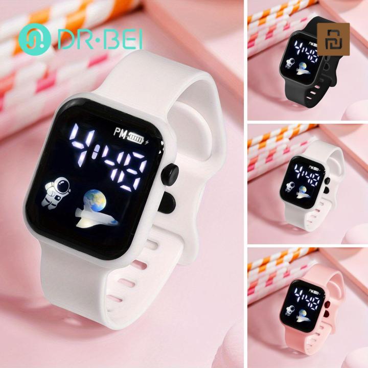 Shockproof Watch Stylish Square Led Digital Watch Shockproof Sporty Design for Students Accurate Trendy Ideal for Southeast Asian Buyers