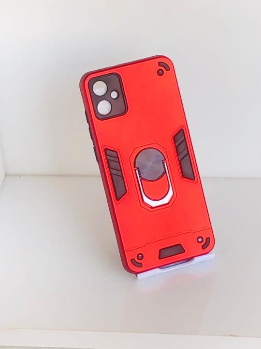 Samsung Galaxy A05 Shockproof Armor Cover Megnetism Holder Back Clip Phone Case
