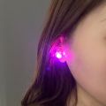 1 PC Elegant Flahing Blink Diamond Delicate Jewelry tud Earring Dance Party Decoration Girl Men LED Colorful Luminou Women Wedding Ladie[Top-notch quality]. 
