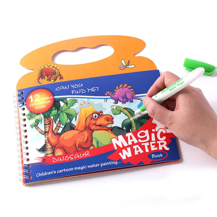 Reusable%20Magic%20Water%20Quick%20Dry%20Book%20Water%20Coloring%20Book%20Doodle%20with%20Magic%20Pen%20Painting%20Board%20for%20Children%20Education%20Drawing%20Pad%20(Random%20Design%20&%20Assorted%20Color)%20-%20Image%206