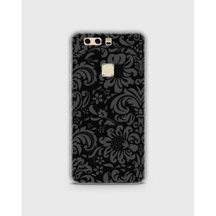 Huawei P9 Cover in Hybrid Soft Case coverBlack Pattern - 1 cover 2024