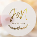 100pcs/Lot Personalized Custom Logo Stickers Clear Transparent Gold Foil Silver Business Logo Stickers Wedding Stickers. 