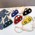 car shape Crossbody bag Portable Linen Shoulder bag Handbag for Daily use Travel Shopping Outdoor activities Preschoolers. 