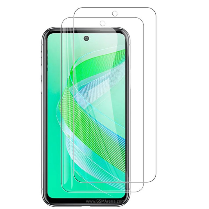 For Infinix Smart 8 2Pcs Full Screen Tempered Film for Infinix Smart 8 6.6inch HD Scratch and Fingerprint Resistant Transparent Tempered Glass Screen Protector
