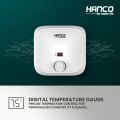 Hanco Fast Electric Water Heater - 15 Liters Electric Geyser Digital Meter - Multiple Safety Systems with Imported Heating Element - 1 Year Brand Warranty. 