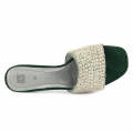 ECS Luxe Sequence Slippers 3 Inch Heel Slippers For Women. 