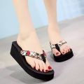 【BestGO】Women Ladies Fashion Summer Flowers Style Slippers Beach Sandals Shoes. 