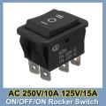6 Pin DPDTOn-Off-On Momentary Power Window Rocker Switch AC 250V/10A 125V/15A. 