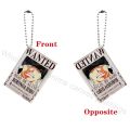 One Piece Anime The Latest Four Emperors'Reward Wanted Order Double Sided Pattern Limited Acrylic Pendant Ornament Kids Gifts. 