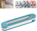 Slippers Rack Hanging Shoe Organizers,3 in 1 Folding Holder Shoes Hanger Wall Mounted Shoe and Bathroom Towel Organizer Rack. 