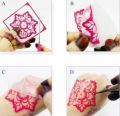 Artisan Arabic mehndi sticker full arabic signle design. 