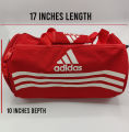 Ads Duffle bag, sports bag, travel bag, Gym Bag, Outdoor Sports Bag - Black & Red. 
