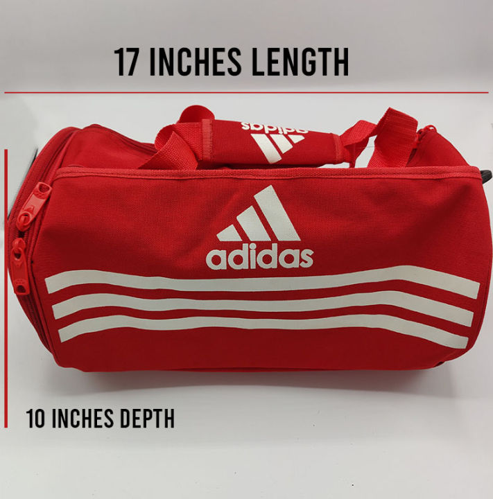 Ads Duffle bag, sports bag, travel bag, Gym Bag, Outdoor Sports Bag - Black & Red