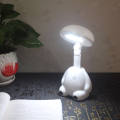 Vimite LED Cute Big White Table Lamp Eye Protection Learning Table Lamp Folding Rechargeable Desk Light for Bedroom Room Kid Birthday Gift. 