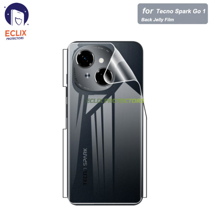 ECLIX Back Jelly protector For Tecno Spark Go 1 hydrogel film soft skin - Transparent