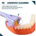 Three-Sided Toothbrush - Soft Bristle Toothbrush with 3 Head Design,3-Headed Tooth Brush for Soft and Gentle Clean Each Tooth Completely. 