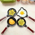 Techmanistan Random Design Omelet Designer Mini Egg Pan, Mini Poele, Mini Cute Shapes Fry Pan For Eggs, Egg Mould Pan, Non-Stick Pancake Mold. 