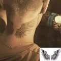 Waterproof Temporary Tattoo Bieber's Wing Angel Flash Tattoo - Neck Tattoo. 
