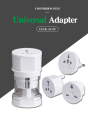 Universal Travel Adapter Power Socket Converter Electric Plug Phone Laptop for All Countries 2 Round Pin Charger Converters. 