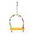 10 Packs Bird Parrot natural wooden Chewing Toys - Hanging Bell Birds Cage Toys Suitable for all types of Parakeets, Cockatiel, Conures,Finches,Budgie,Macaws, Parrots, Love Birds. 