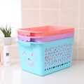 Multipurpose Storage Plastic Fruit Basket, Rectangular Plastic Storage Basket with Handle. 