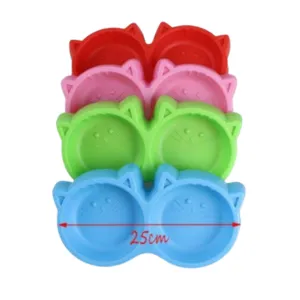 Cat%20Shaped%20-%20Double%20food%20bowl%20-%20Multi%20Colour%20-%20For%20Water%20and%20Food%20Good%20Quality%20-%20Washable%20-%20Plastic%20-%20Image%202