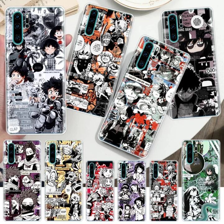 My Hero Academia Anime Soft Soft Phone Case For Huawei Honor 10 Lite 9 20 8S 8X 9X Y5 Y6 Y7 Y9S P Smart Z 2019 7A 7X 8A Pro Capa