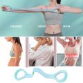 Resistance Bands Yoga Pilates Workout Exercise Elastic Bands 8-Figure Silicone Resistance Band Sport Strength Pull Up Strap. 
