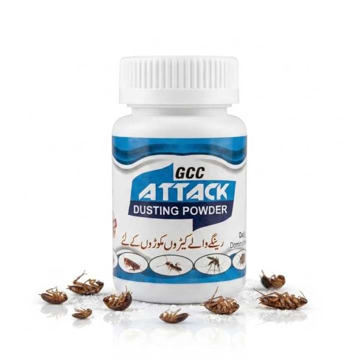 Dusting Insecticide GCC Attack Dusting Powder - Powerful Anti-Cockroach & Ant Killer - 100% ...