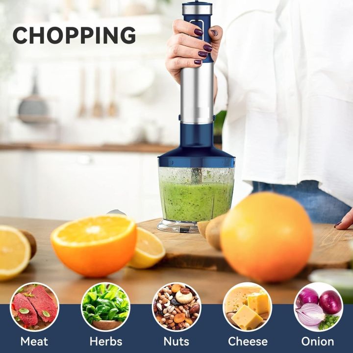 Hand%20Blender%20800W,%20Facelle/Aoroic/Cronier%204-In-1%20Immersion%20Hand%20Held%20Blender,%20Stick%20Blender%20with%20Chopper,%20Beaker,%20Whisk%20for%20Smoothie,%20Baby%20Food,%20Sauces,%20Puree,%20Soup%20-%20Image%203