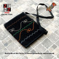 ZENZ Pakistani Traditional  Sindhi Embroidery Hand Made Bag Purse Clutch Size 12x8 and 9x7 inches Embroidered Sequins Work for Girls Women Handicraft Vintage Hippie. 