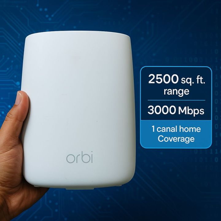 Orbi Mesh Router Rbr 50 NETGEAR Orbi Router Whole Home Mesh WiFi System pack of 2 - Triband 5G ...