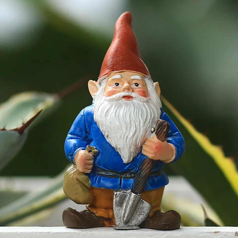 BOXOB 30pcs Mini Esin Gnomes, 6 Colos Tiny Gnomes To Hide