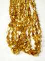 Golden Cut Drops Plastic Beads. 225 pcs/3 Strings Beads, For DIY Jewelry Making, Jewelry, Dress Accessories, Crafts, and Home Décor. 