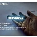 GLOWING LED NAME PLATE CUSTOM MADE SELF ADHESIVE LED DC12 VOLT FOR CAR MOTORCYCLE UNIVERSAL FOR BONNET BUMPERER DECAL PVC. 