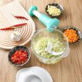 Manual Chopper Hand Operated  - Manual Hand-Powered Food Chopper Machine for Meat , Vegetables - Kitchen Gadgets - Chopper Machine hand pump - Kitchen accessories. 