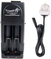 TrustFire TR-001 Battery Charger 3.0V and 4.2V for Rechargeable Batteries Li-ion IMR LiFePO4 10440 14500 16340 17670 18500 18650 18350 AC/DC Multi-functional Lithium Charger (TR001 Black). 