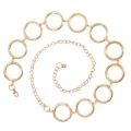 Metal Circle Chain Ladies Dress Belt Gold Color Belt for Women Fashion Long Tassel Female Waist Chain Belt pasek damski. 
