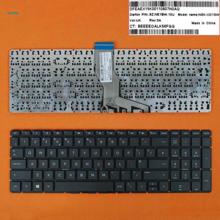 For HP 15- 250 G6 255 G6 Laptop Standard Spanish Layout Keyboard Black