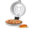NEW Electric Household Pizza Maker Machine for Instant Pizza Making Tool Oven With Ceramic Baking Stone 3000w Indoor Portable Pizza Oven Pan Maker Crepe Pancake and Imported silver crest Large Size Pizza Maker 12 inch Energy Efficient 30mins|WHITE. 